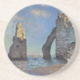 Claude Monet Cliffs bij Etretat Impressionist Pain Zandsteen Onderzetter