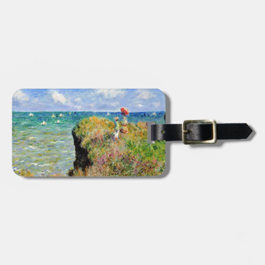Claude Monet Clifftop Walk Bagagelabel (Voorkant horizontaal)