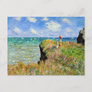 Claude Monet Clifftop Walk Briefkaart