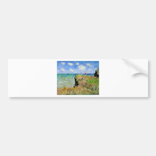 Claude Monet Clifftop Walk Bumpersticker (Voorkant)