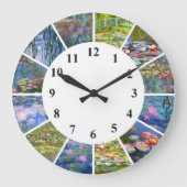 Claude Monet Clock Water Lilies Paintings Artwork Grote Klok (Voorkant)