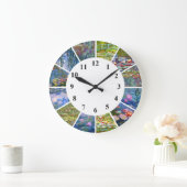 Claude Monet Clock Water Lilies Paintings Artwork Grote Klok (Huis)