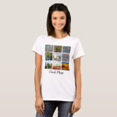 Claude Monet Collage Gepersonaliseerde Kunstdruk T-shirt (Voorkant volledig)