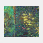 Claude Monet - Corner of a Pond with Waterlilies Fleece Deken (Voorkant (Horizontaal))