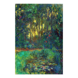 Claude Monet - Corner of a Pond with Waterlilies Foto Afdruk