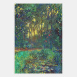 Claude Monet - Corner of a Pond with Waterlilies Inpakpapier Vel<br><div class="desc">Coin du bassin aux nympheas / Corner of a Pond with Waterlilies - Claude Monet,  Oil on Canvas,  1918</div>
