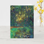 Claude Monet - Corner of a Pond with Waterlilies Kaart (Gele Bloem)