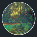 Claude Monet - Corner of a Pond with Waterlilies Keramische Knop<br><div class="desc">Coin du bassin aux nympheas / Corner of a Pond with Waterlilies - Claude Monet,  Oil on Canvas,  1918</div>