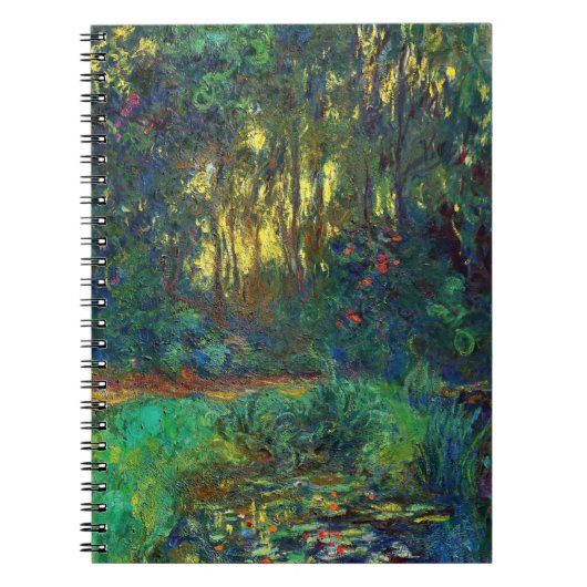 Claude Monet - Corner of a Pond with Waterlilies Notitieboek (Voorkant)