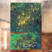 Claude Monet - Corner of a Pond with Waterlilies Raamsticker (Vel 2)