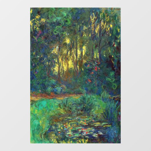 Claude Monet - Corner of a Pond with Waterlilies Raamsticker (Vel)