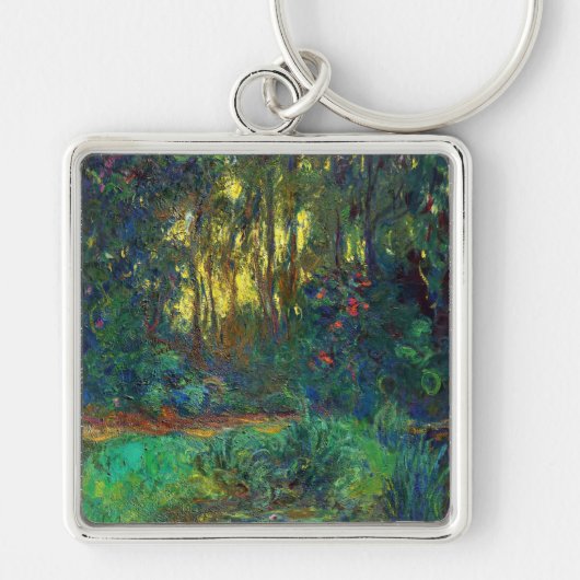 Claude Monet - Corner of a Pond with Waterlilies Sleutelhanger (Voorkant)