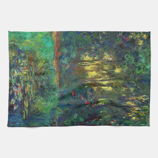 Claude Monet - Corner of a Pond with Waterlilies Theedoek (Horizontaal)