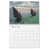 Claude Monet Custom Year Agenda Kalender (Feb 2026)