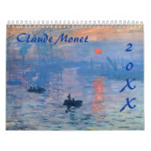 Claude Monet Custom Year Agenda Kalender (Hoes)