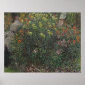Claude Monet - Dames in de bloemen Poster (Voorkant)