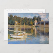 Claude Monet - De Argentijnse Brug Briefkaart (Voorkant / Achterkant)