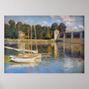 Claude Monet - De Argentijnse Brug Poster