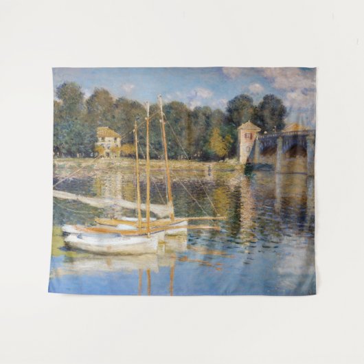 Claude Monet - De Argentijnse Brug Wandkleed (Voorkant (horizontaal))