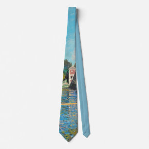 Claude Monet De Brug bij Argenteuil (1874) Stropdas