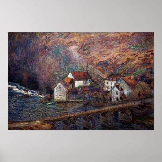 Claude Monet - De Brug bij Vervy Poster (Voorkant)