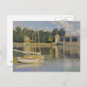 Claude Monet | De brug in Argenteuil, 1874 Briefkaart (Voorkant / Achterkant)