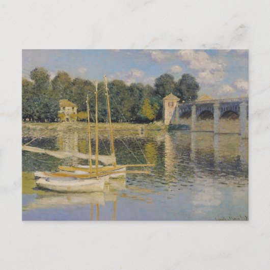 Claude Monet | De brug in Argenteuil, 1874 Briefkaart (Voorkant)