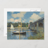 Claude Monet | De brug in Argenteuil Briefkaart (Voorkant / Achterkant)