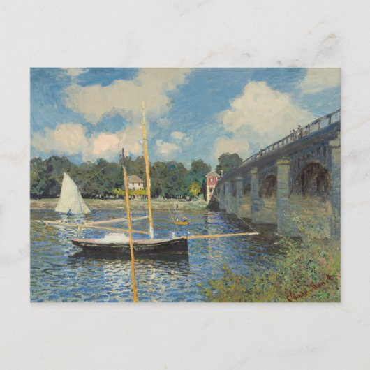 Claude Monet | De brug in Argenteuil Briefkaart (Voorkant)