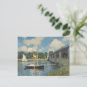 Claude Monet | De brug in Argenteuil Briefkaart (Staand voorkant)