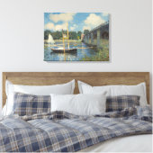Claude Monet | De brug in Argenteuil Canvas Afdruk (Insitu (Slaapkamer))