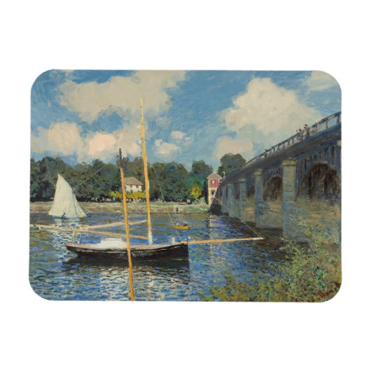 Claude Monet | De brug in Argenteuil Magneet (Horizontaal)