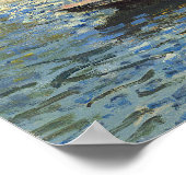 Claude Monet | De brug in Argenteuil Poster (Hoek)