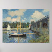 Claude Monet | De brug in Argenteuil Poster (Voorkant)