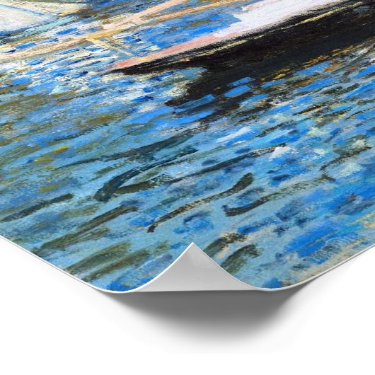 Claude Monet: De brug in Argenteuil Poster (Hoek)