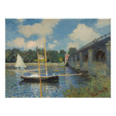 Claude Monet | De brug in Argenteuil Poster (Voorkant)