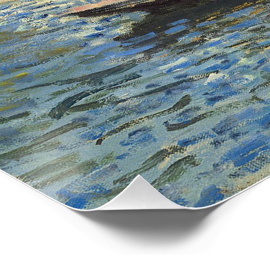 Claude Monet | De brug in Argenteuil Poster (Hoek)