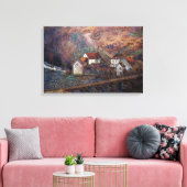 Claude Monet - De brug in Vervy Canvas Afdruk (Insitu (Woonkamer))