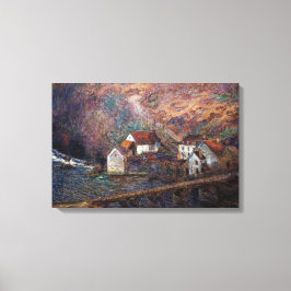 Claude Monet - De brug in Vervy Canvas Afdruk