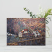 Claude Monet - De brug in Vervy Kaart (Staand voorkant)