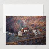 Claude Monet - De brug in Vervy Kaart (Voorkant / Achterkant)