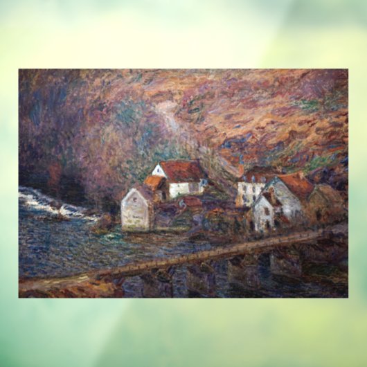 Claude Monet - De brug in Vervy Raamsticker (Vel 3)