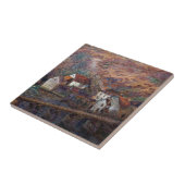 Claude Monet - De brug in Vervy Tegeltje (Zijkant)