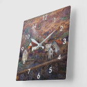 Claude Monet - De brug in Vervy Vierkante Klok (Hoek)