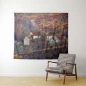 Claude Monet - De brug in Vervy Wandkleed (In Situ (horizontaal))