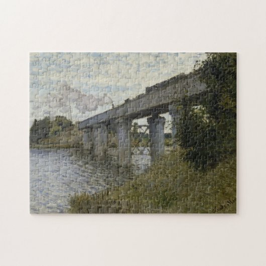 Claude Monet - De brug over de spoorwegen in Argen Legpuzzel (Horizontaal)
