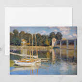 Claude Monet - De brug van Argenteuil Bedankkaart (Voorkant / Achterkant)