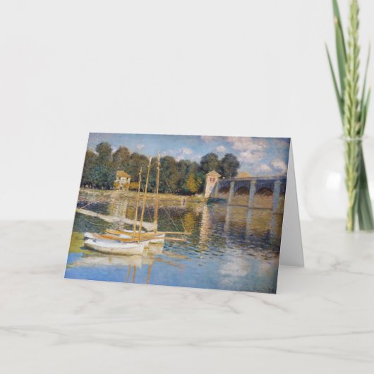 Claude Monet - De brug van Argenteuil Kaart (Voorkant)