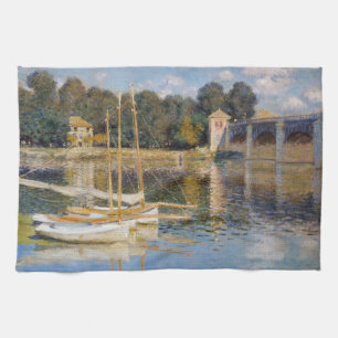Claude Monet - De brug van Argenteuil Theedoek