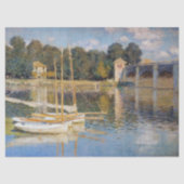 Claude Monet - De brug van Argenteuil Tissuepapier (Voorkant)